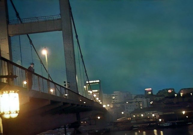 Most kralja Aleksandra noću, original kolor 30ih..jpg