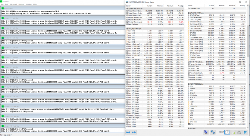 P95 Blend Curve optimizer -30 +150 AutoOC 95W PPT HWInfo.png