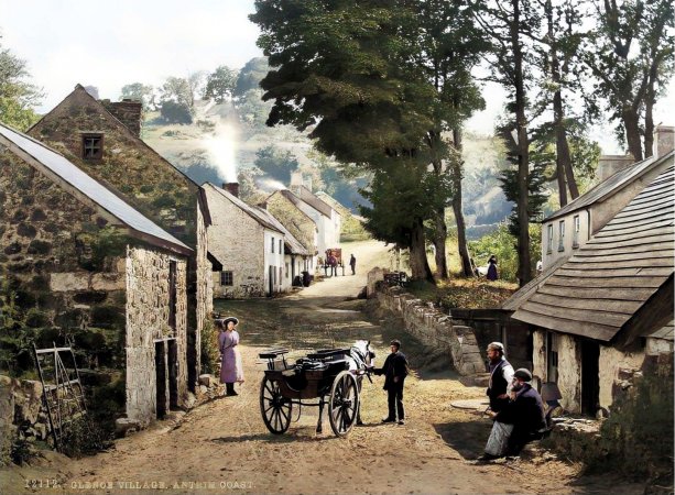 Glenoe Village, Contry Antrim, Ireland, 1890.jpg
