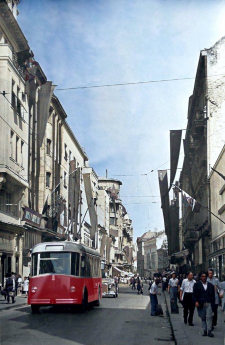 Knez Mihailova ulica 1947. godina Relacija  Kalemegdan - Slavija.jpg