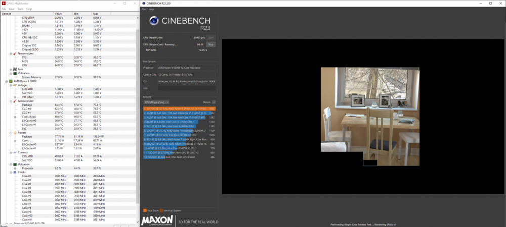 Cinebench R23 + HWMonitor 5900x Single core test 2022-09-22.png