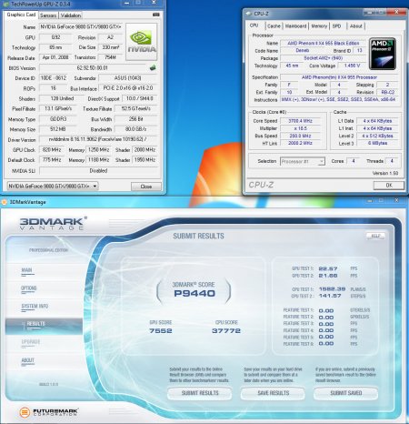 3DMark Vantage PII 955 @ 3700Mhz + 9800GTX+ OC PhysX ON.jpg